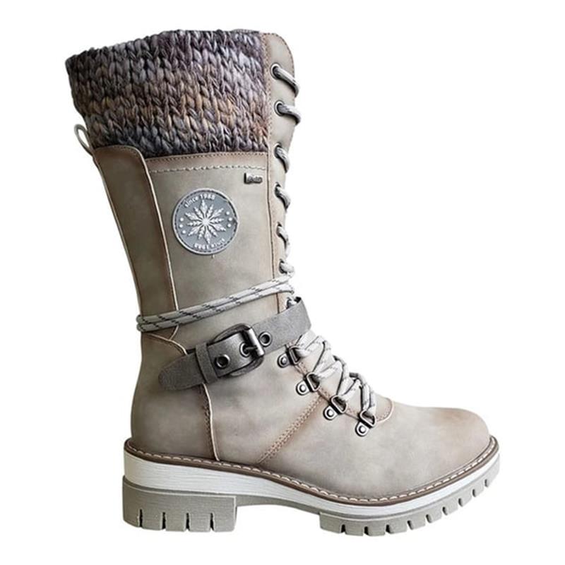 FrostLuxe™ - Vattentäta Snörade Mid-Calf Boots