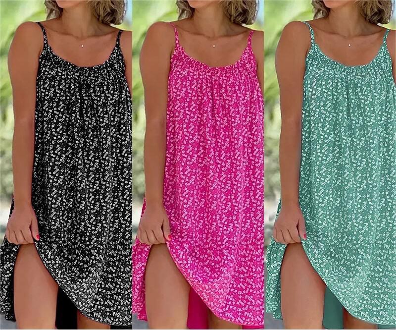 Lucia™ - Bekväm Lös Sommarklänning i Avslappnad Stil