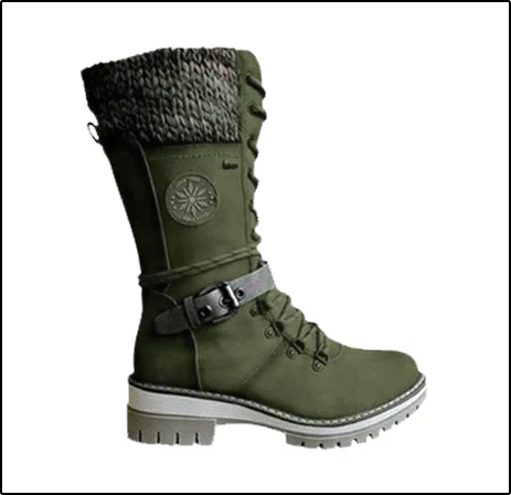 FrostLuxe™ - Vattentäta Snörade Mid-Calf Boots