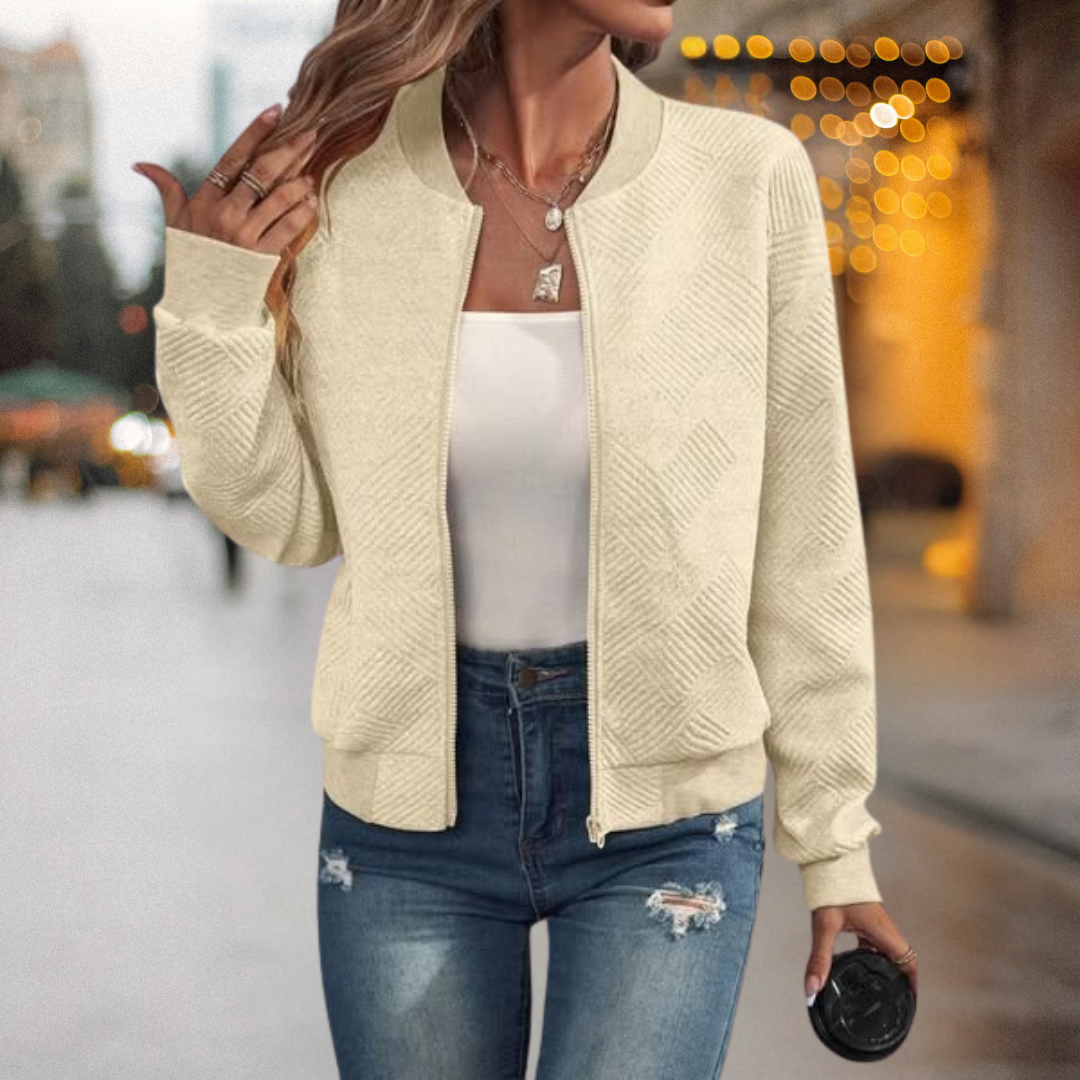 Fanny™ – Varm och Bekväm Bomberjacka med Struktur