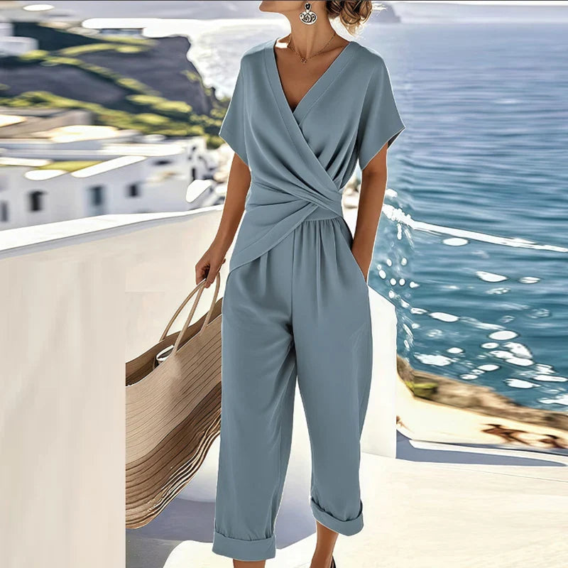 Silvane™ - Elegant Jumpsuit med Omslagsdesign