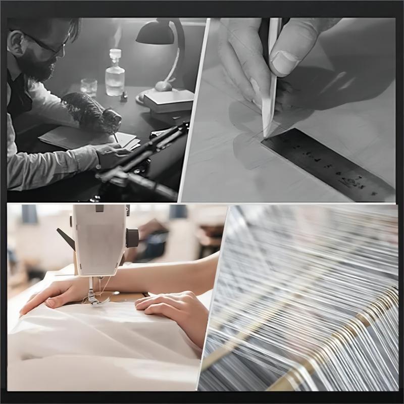 Auvia™ - Damjacka i stickad patchwork, lätt & stilren dunjacka