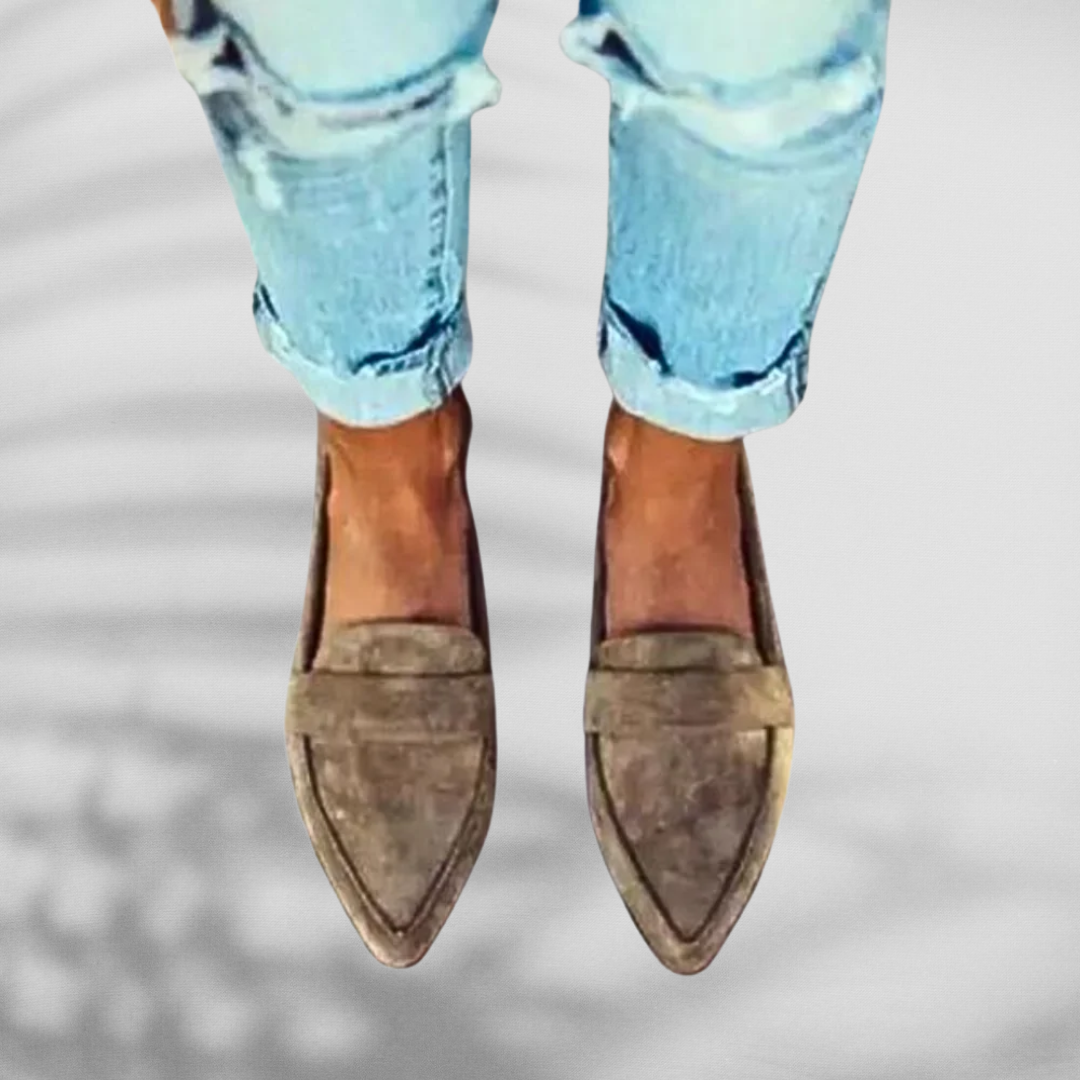 Noemi™ - Stilren Klassisk Loafer i Mockaimitation
