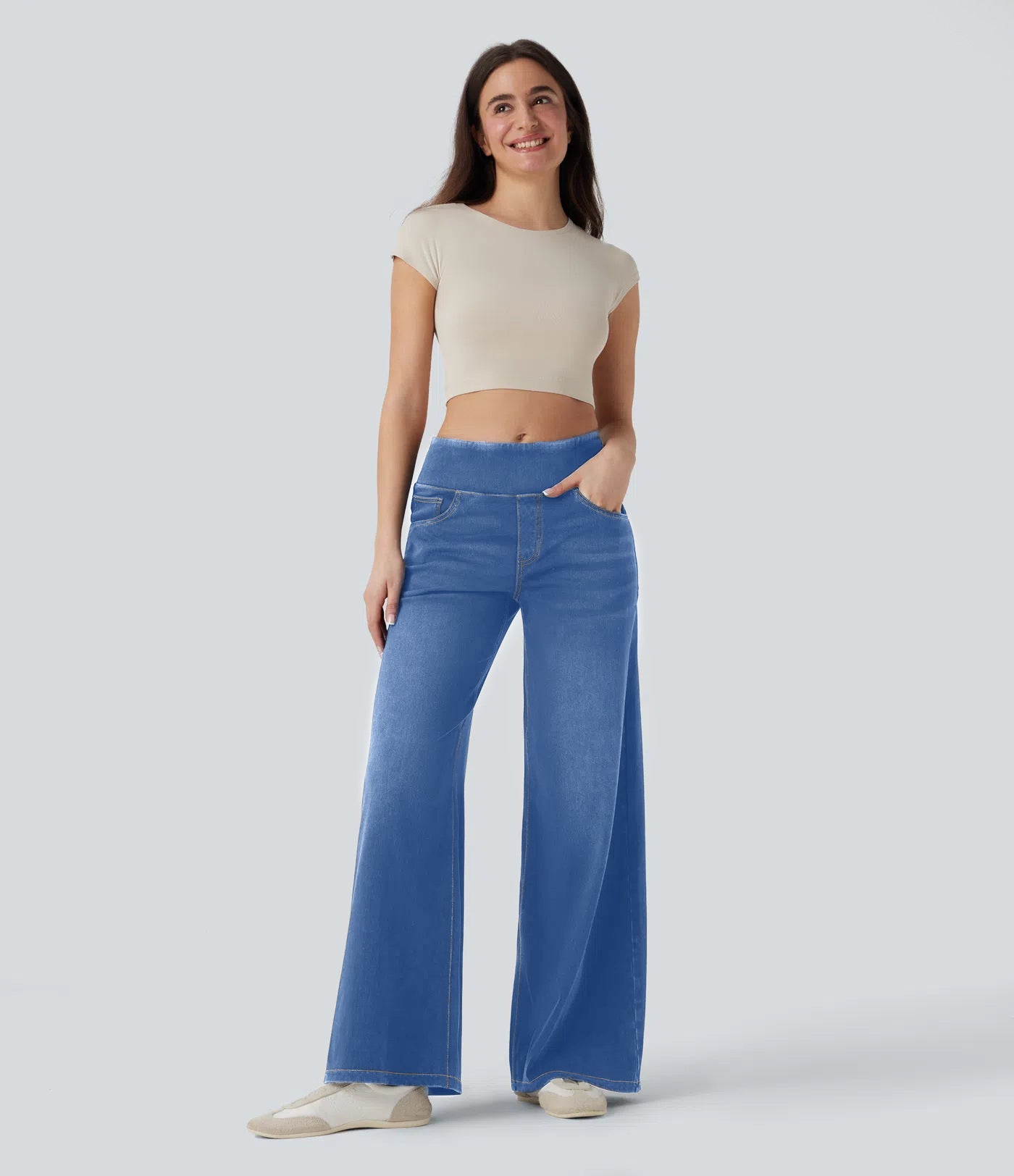 Trixia™ - Elastiska Byxor med Hög midja och Bekväm Passform