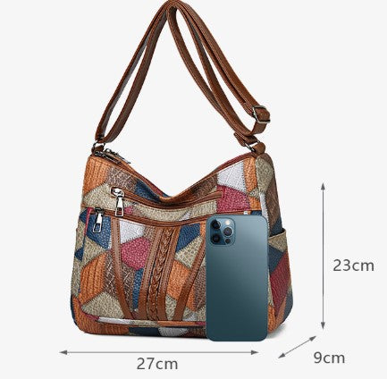 Samira™ - Elegant Handväska med Geometrisk Design